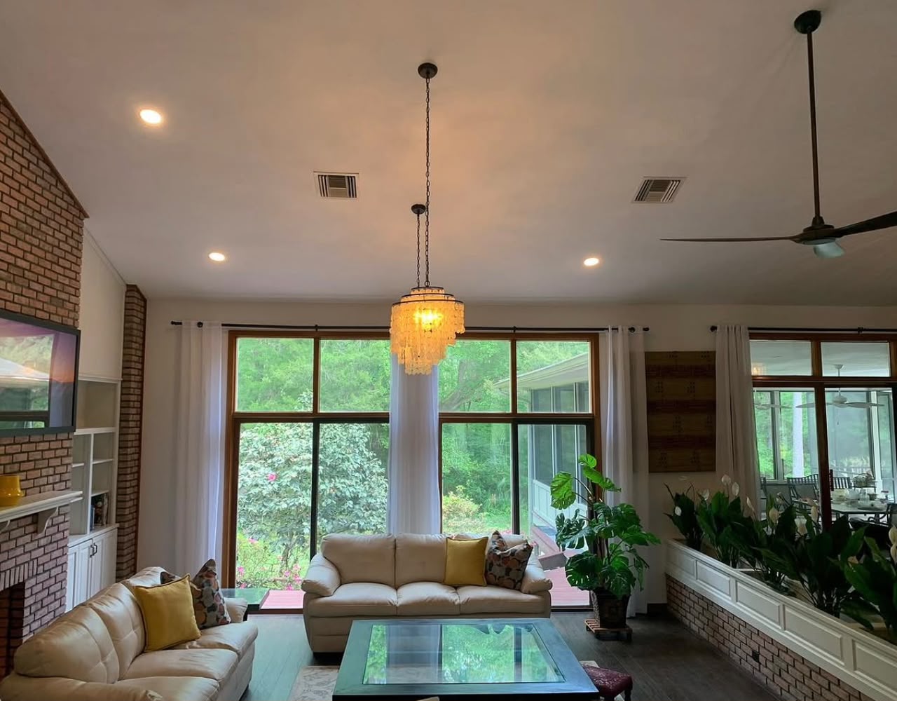 Open-plan living room remodel